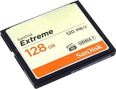 SanDisk Extreme SDCFXSB-128G-G46 CompactFlash Card 128Gb