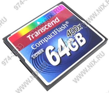 Transcend TS64GCF400 CompactFlash Card 64Gb 400x