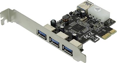 Orient VA-3U31PE (OEM) PCI-Ex1, USB3.0, 3 port-ext, 1 port-int