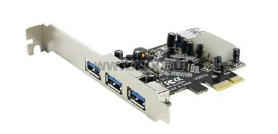 Orient VA-3U31PE (RTL) PCI-Ex1, USB3.0, 3 port-ext, 1 port-int