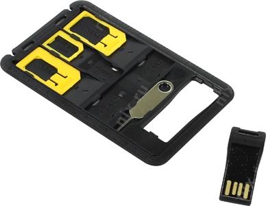 SIM card adaptor + USB microSD card reader