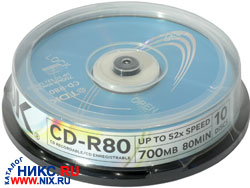 CD-R TDK 700Mb 52x sp. .10   