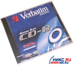 CD-R Verbatim 700Mb 52x speed 43347/43415