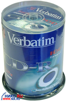 CD-R Verbatim 700Mb 52x sp. .100    43411/43430