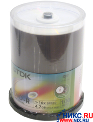 DVD-R Disc TDK 4.7Gb 16x . 100   , printable