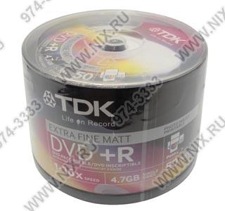 DVD+R Disc TDK 4.7Gb 16x . 50   , printable