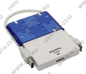 ADATA AHV610-1TU3-CWHBL DashDrive HV610 White&Blue USB3.0 Portable 2.5
