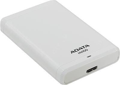 ADATA AHV100-2TU3-CWH HV100 White USB3.0 Portable 2.5