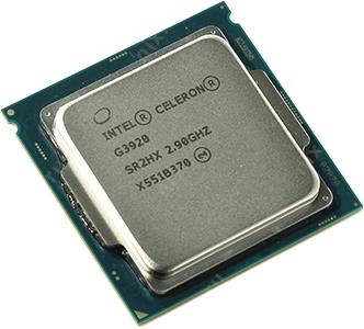 CPU Intel Celeron G3920  2.9 GHz/2core/SVGA HD Graphics 510/0.5+2Mb/51W/8GT/s LGA1151