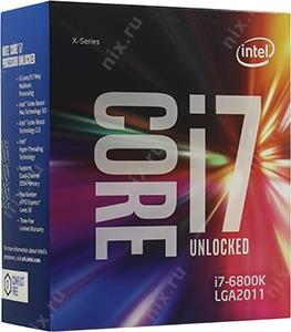 CPU Intel Core i7-6800K BOX ( ) 3.4 GHz/6core/1.5+15Mb/140W LGA2011-3
