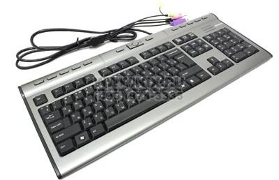  A4Tech X-Slim Multimedia Keyboard KLS-7MUU Grey-Black USB 104+17 / + USB 