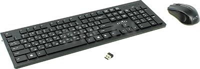 OKLICK Wireless Keyboard & Optical Mouse 250M Black (, USB,FM+ 3, Roll, USB, FM) 997834