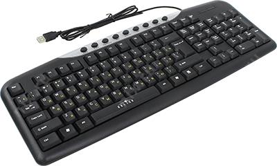  OKLICK Multimedia Keyboard 370M Silver&Black USB107+9 / 337084