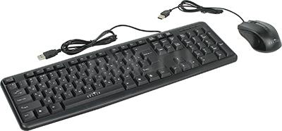 OKLICK Keyboard & Optical Mouse 600M Black (, USB,+ 3, Roll, USB) 337142