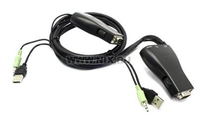 D-Link KVM-221 2-Port USB KVM Switch (USB+USB+VGA15pin+Audio,  ,  )