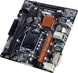ASRock B150M-HDS (RTL) LGA1151 B150 PCI-E DVI+HDMI GbLANSATA MicroATX 2*DDR4