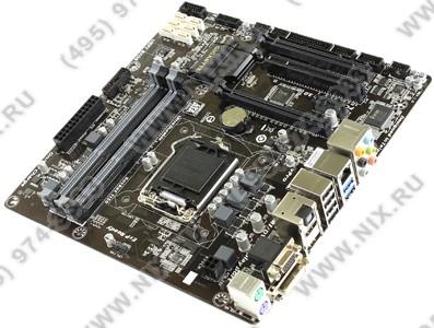 GIGABYTE GA-Q87M-D2H rev1.0/1.1 (RTL) LGA1150 Q87 2*PCI-E Dsub+DVI+HDMI+DP GbLAN SATA RAID MicroATX 4*DDR3