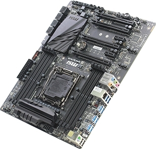 MSI X99A SLI Plus (RTL) LGA2011-3 X99 4*PCI-E GbLAN SATA RAID ATX 8*DDR4