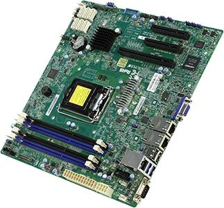 SuperMicro X10SLH-F (RTL) LGA1150 C226 PCI-E SVGA 2*GbLAN SATA RAID MicroATX 4*DDR3