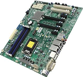 SuperMicro X11SAE (RTL) LGA1151 C236 2*PCI-E DVI+HDMI+DP 2*GbLAN SATA RAID ATX 4*DDR4