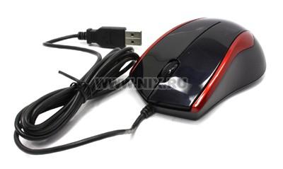 A4Tech V-Track Mouse N-400-2 Red&Black (RTL) USB 3btn+Roll