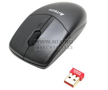 A4Tech V-Track Wireless Mouse G3-220N (Black) (RTL) USB 3but+Roll, 