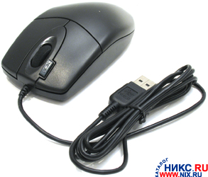 A4Tech 2X Click Optical Mouse OP-620D-800dpi-Black (RTL) USB 4but+Roll