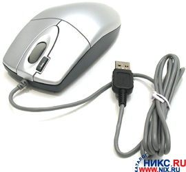 A4Tech 2X Click Optical Mouse OP-620D-800dpi-Silver (RTL) USB 4but+Roll