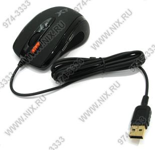 A4Tech 3xFire Laser Mini Mouse XL-750MK-Black (3600dpi)(RTL) USB 7btn+Roll, 