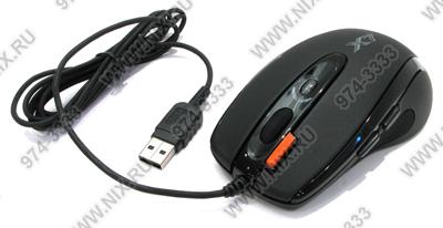 A4Tech 3xFire Game Optical Mouse X7-718BK-Black (RTL) USB 7btn+Roll