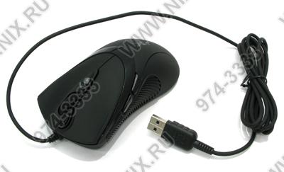 A4Tech Game Optical Mouse X-748K-Black (RTL) USB 7btn+Roll