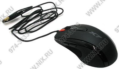 A4Tech Game Laser Mouse XL-750BK-Black (3600dpi) (RTL) USB 7btn+Roll