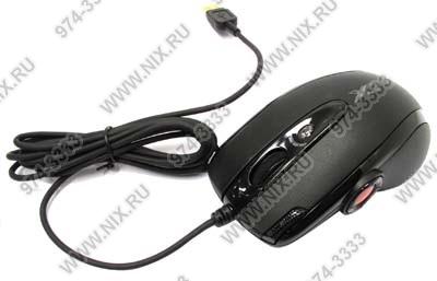 A4Tech Game Laser Mouse XL-755BK-Black (3600dpi) (RTL) USB 10btn+Roll