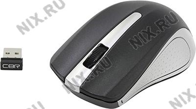 CBR Wireless Optical Mouse CM-404 Silver (RTL) USB 3but+Roll, 