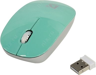 Defender Wireless Optical Mouse Laguna MS-245 Green (RTL) USB 3btn+Roll 52247