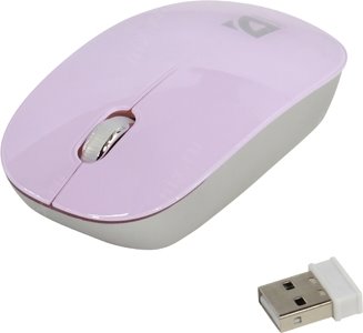 Defender Wireless Optical Mouse Laguna MS-245 Pink (RTL) USB 3btn+Roll 52248