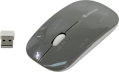 Defender Wireless Optical Mouse NetSprinter MM-545 Grey+White(RTL) USB 3btn+Roll 52545