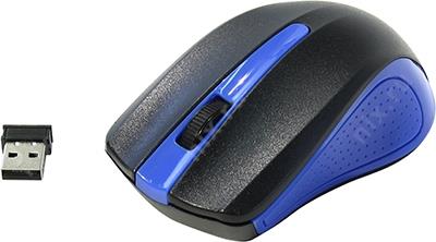 OKLICK Wireless Optical Mouse 485MW Black&Blue (RTL) USB 3btn+Roll 997826