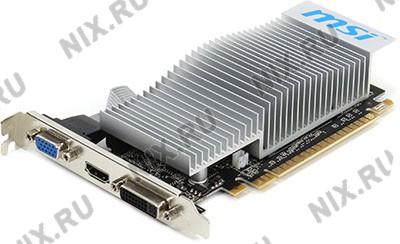 512Mb PCI-E DDR3 MSI N210-TC1GD3H/LP (RTL) D-Sub+DVI+HDMI GeForce 210