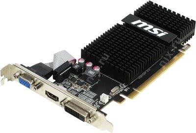 2Gb PCI-E DDR3 MSI R5 230 2GD3H LP (RTL) D-Sub+DVI+HDMIRADEON R5 230
