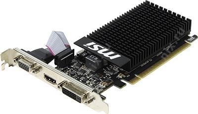 2Gb PCI-E DDR3 MSI GT710 2GD3H LP (RTL) D-Sub+DVI+HDMI GeForce GT710