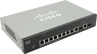 Cisco SG300-10PP-K9-EU  (8UTP 1000Mbps PoE+ 2Combo 1000BASE-T/SFP)
