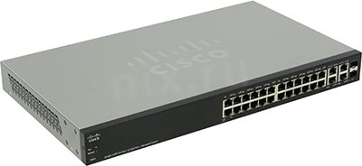 Cisco SF300-24PP-K9-EU   (24UTP 100Mbps PoE+ 2UTP 1000Mbps+ 2Combo 1000BASE-T/SFP)