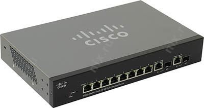 Cisco SF302-08MPP-K9-EU   (8UTP 100Mbps PoE+ 2Combo 1000BASE-T/SFP)