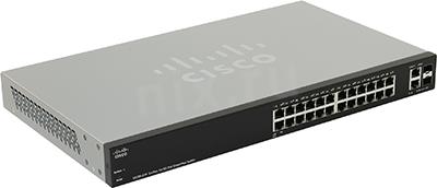 Cisco SF220-24P-K9-EU   (24UTP 100Mbps PoE+ 2Combo 1000BASE-T/SFP)