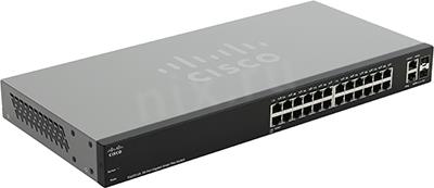 Cisco SG220-26-K9-EU  (24UTP 1000Mbps + 2Combo 1000BASE-T/SFP)