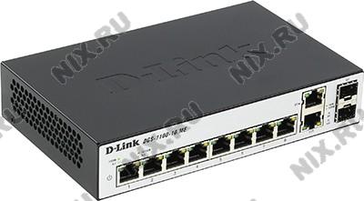 D-Link DGS-1100-10/ME Gigabit Smart Switch (8UTP 1000Mbps+ 2Combo 1000BASE-T/SFP)