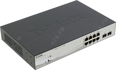 D-Link DGS-1210-10P / C1A Web Smart Switch (8UTP 10/100/1000Mbps+ 2SFP)