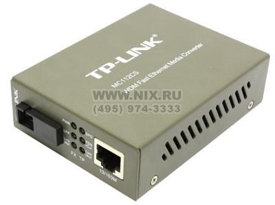 TP-LINK MC112CS 100Base-TX to 100Base-FX Media Converter (1UTP, 1SC, SM)