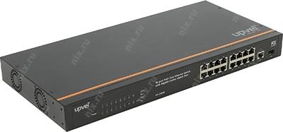 UPVEL UP-236FEF 16-port Fast Ethernet PoE+ Switch (16UTP 100Mbps PoE+ 1UTP 1000Mbps/SFP)